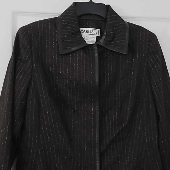 Carlisle Dark Brown Pinstripe Trench Coat Trench Coats